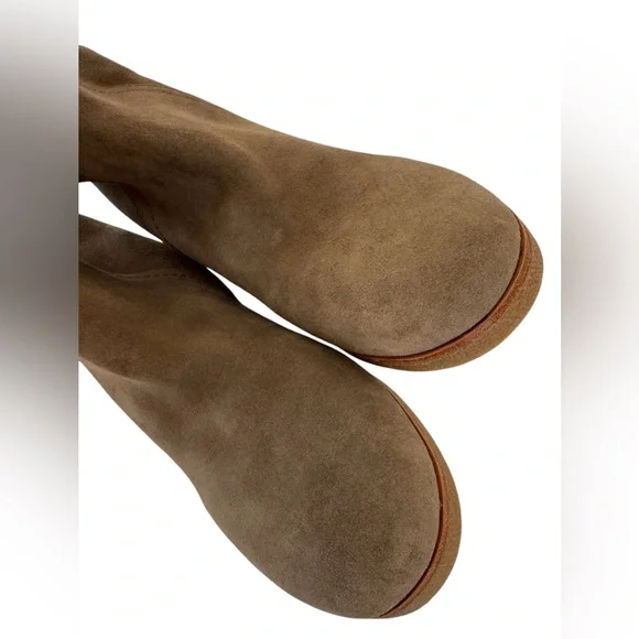 Sam Edelman Orlando suede knee-high boots with faux-fur cuff 9 - Picture 10 of 16